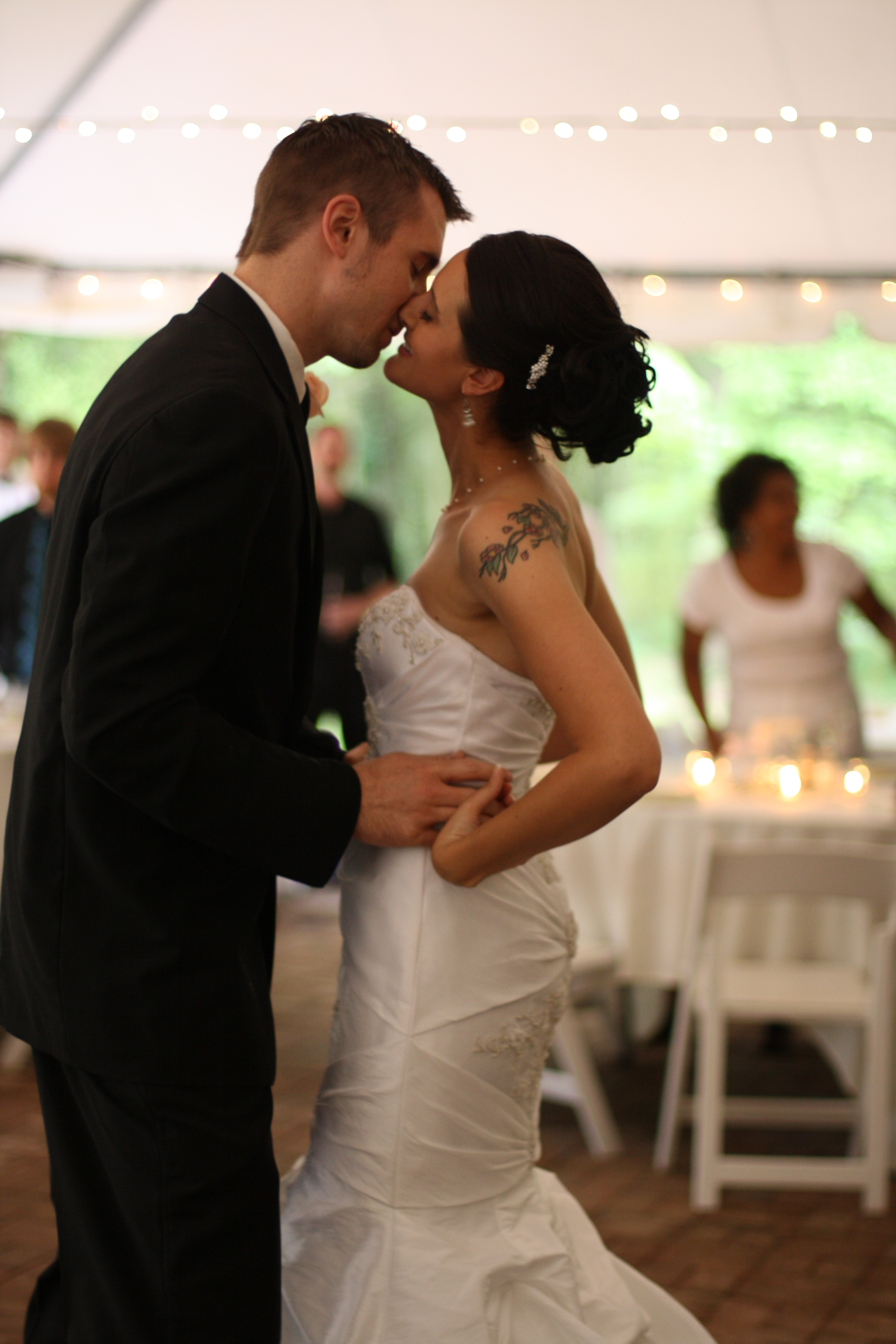 Wedding Couple Kiss